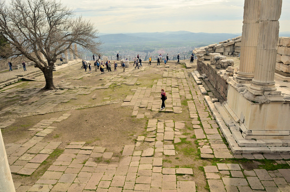 On top of Pergamum. Was for a time capital of Asia