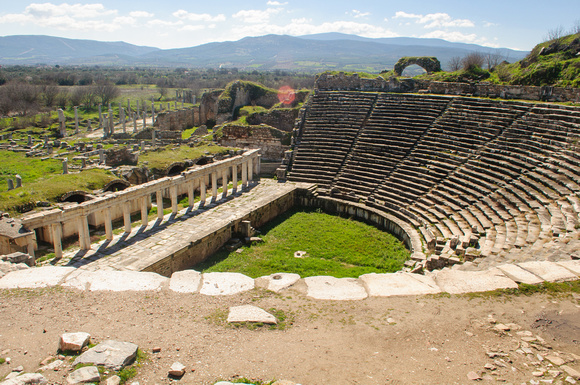 Day 1 Theater in Aphrodisias. Held 10,000.