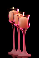 Pink Romantic Candles