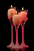 Pink Romantic Candles